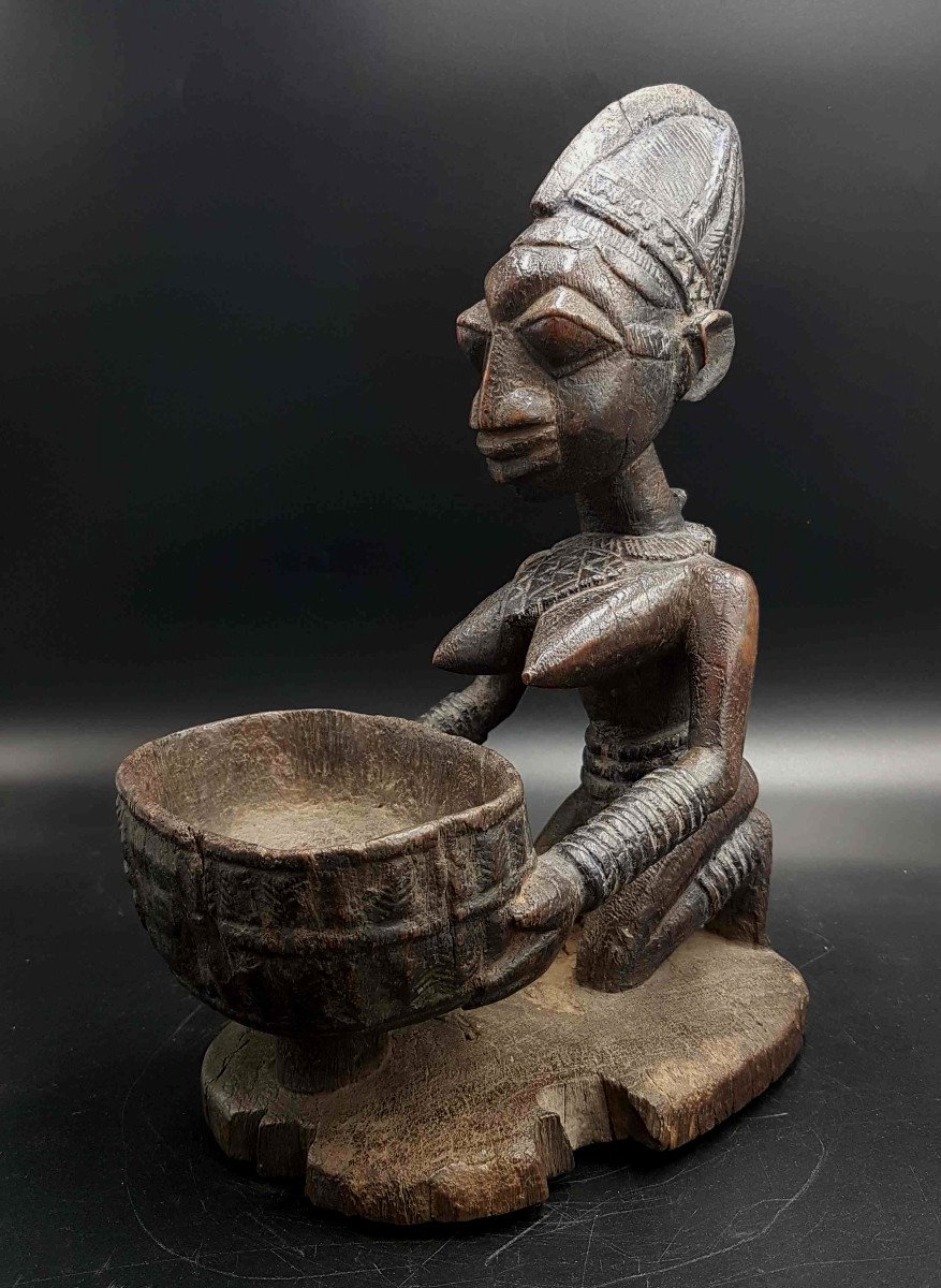 Cup Carrier, Yoruba People, Benin Or Nigeria-photo-2