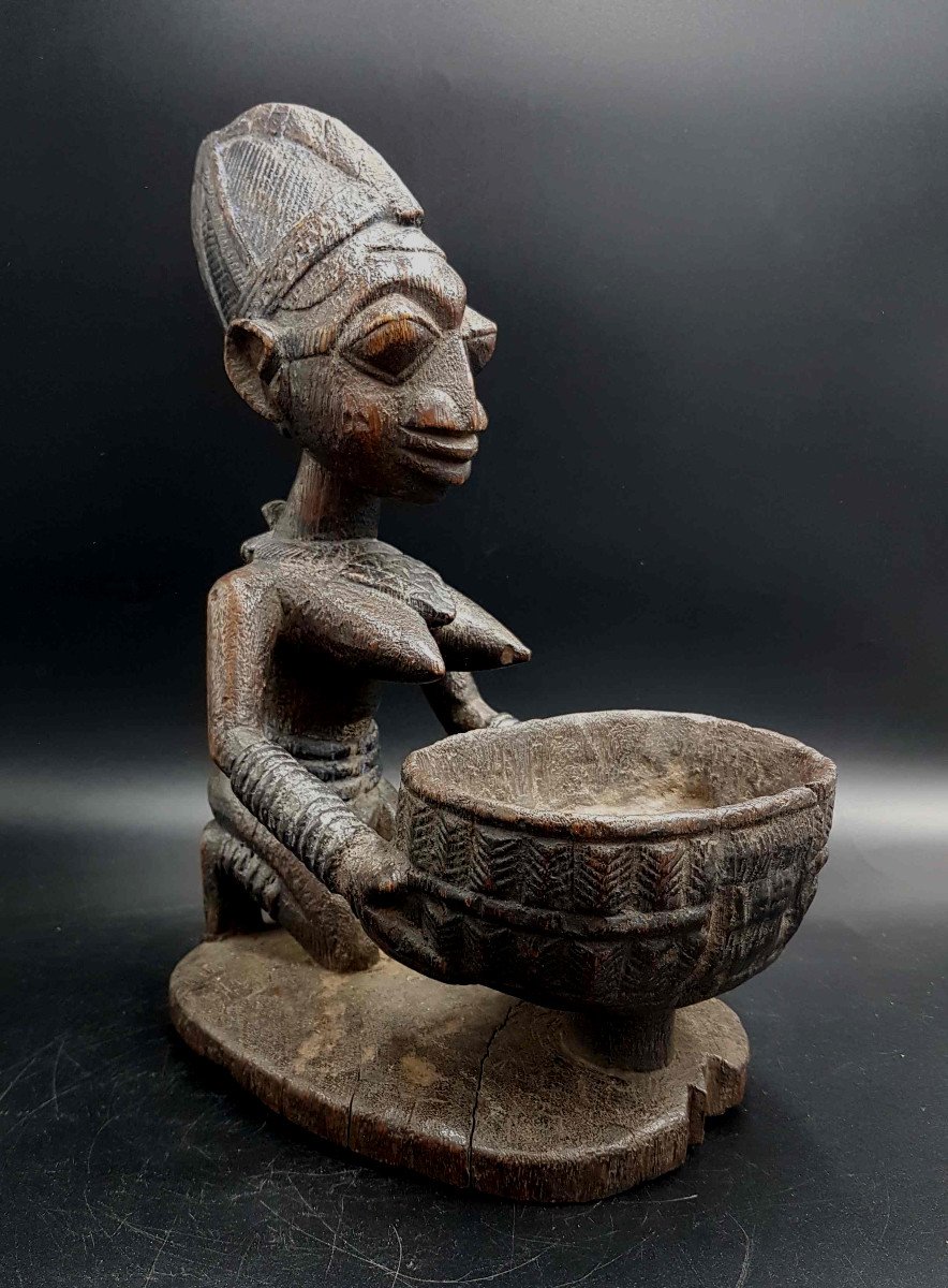 Cup Carrier, Yoruba People, Benin Or Nigeria