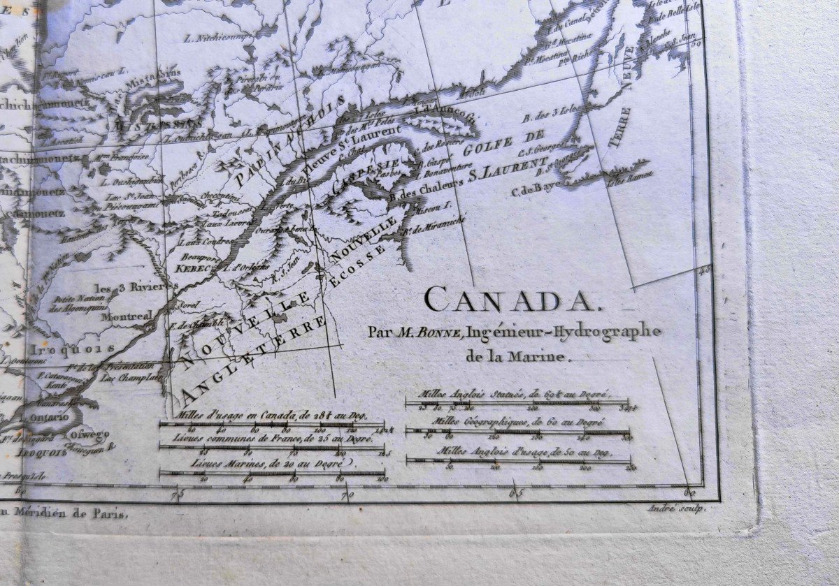Map Of Canada - Rigobert Bonne - 1788-photo-2