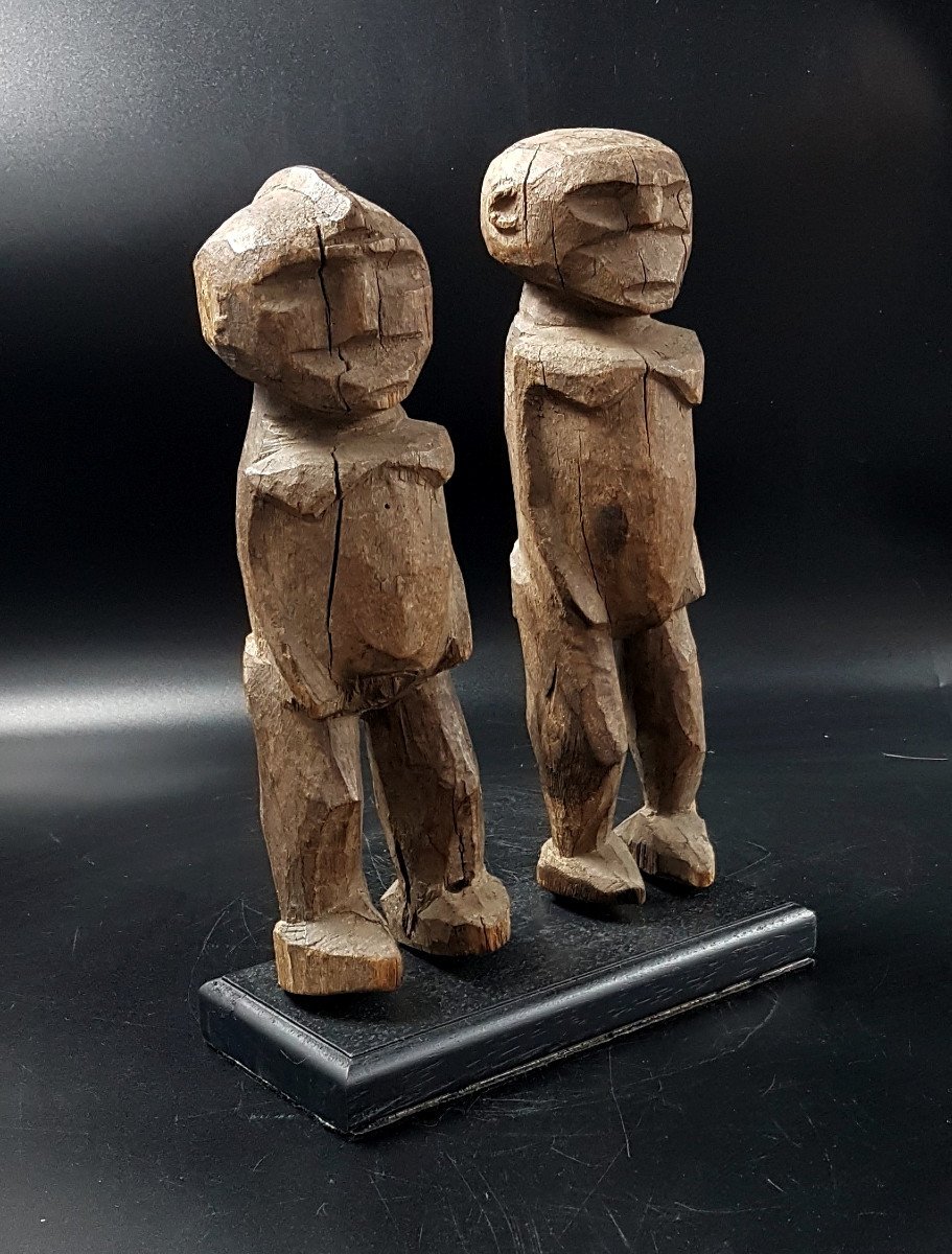 Paire de statues Bateba, Peuple Lobi, Burkina Faso-photo-2