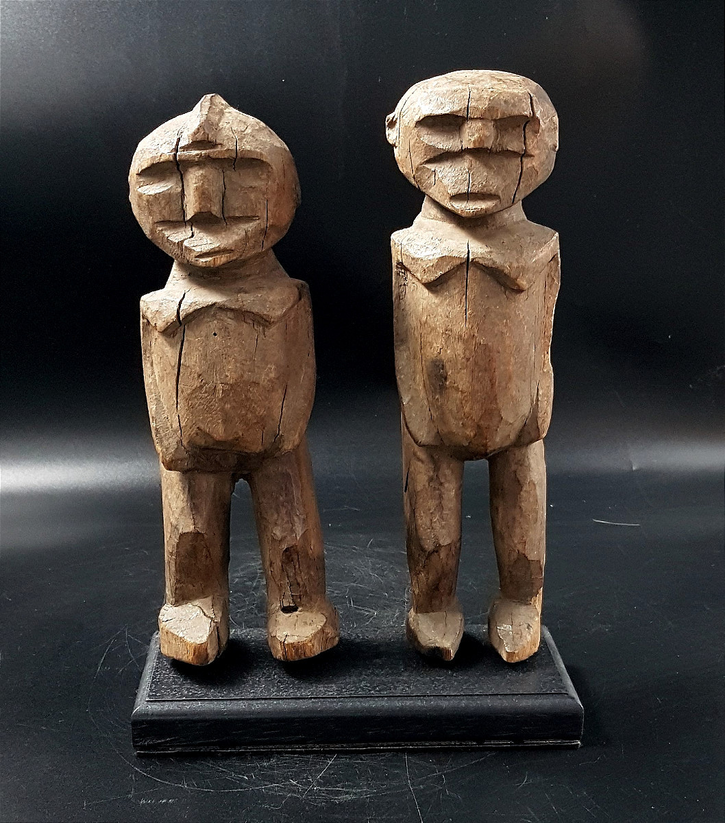 Paire de statues Bateba, Peuple Lobi, Burkina Faso