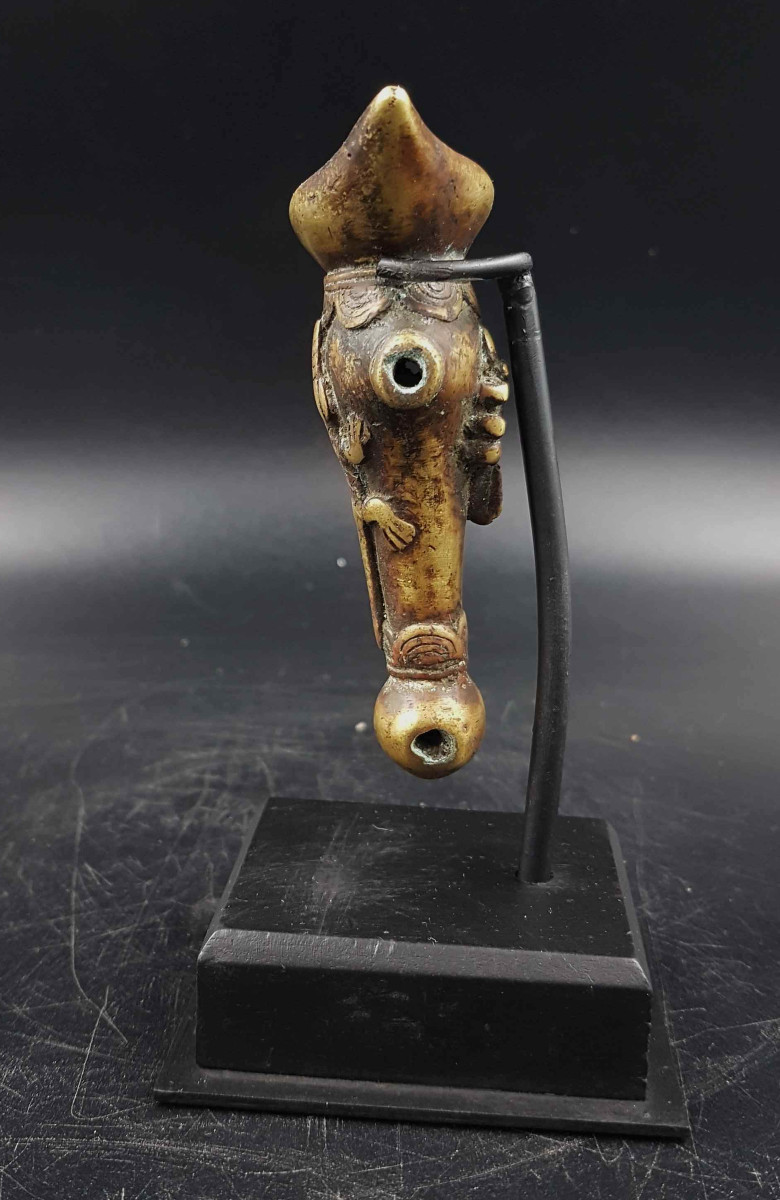 Sifflet pendentif, peuple Lobi, Burkina Faso-photo-3