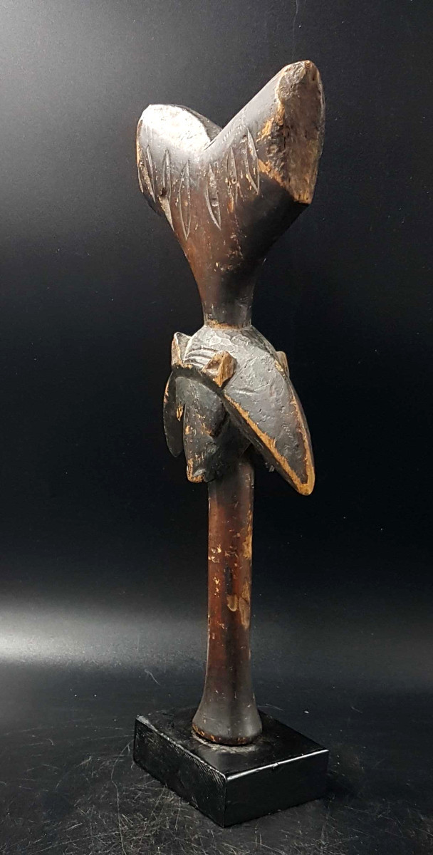 Sceptre « Oshe Shango », peuple Yorouba, Bénin ou Nigeria-photo-2