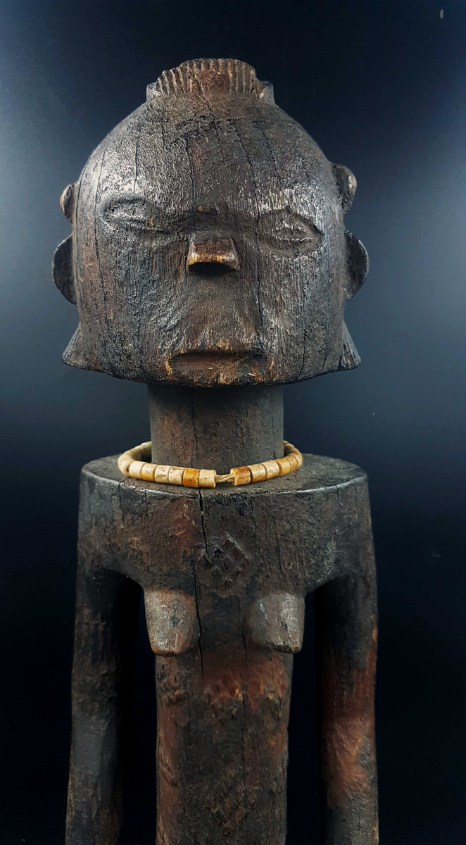 Statue cultuelle Luba-Shakandi, R.D.C-photo-4