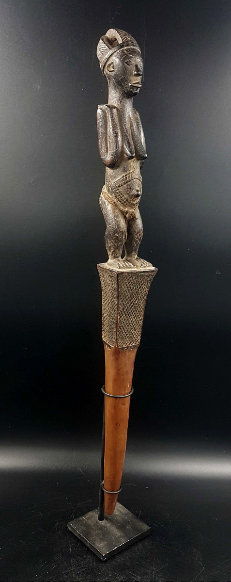 Sceptre d'autorité, peuple Luba-Tabwa, R.D.C.-photo-2