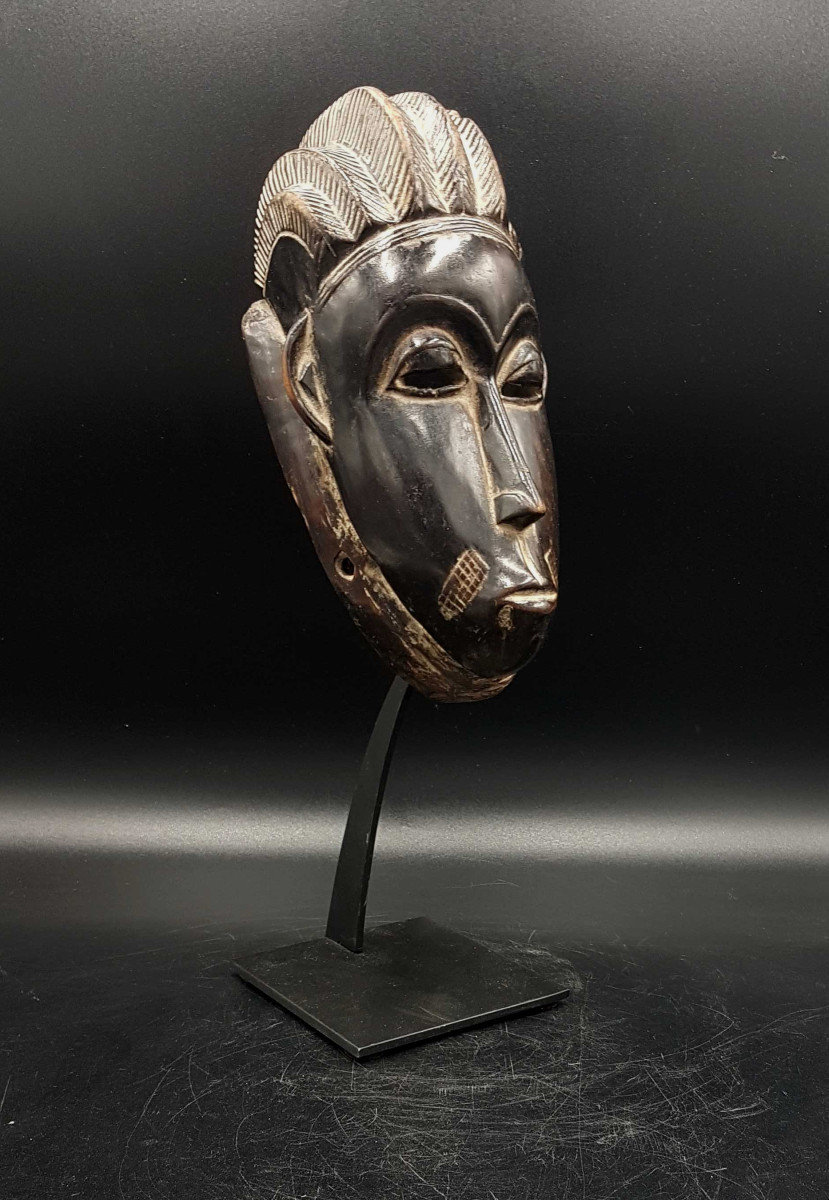 Masque portrait, peuple Baoulé, Côte d'Ivoire 01-photo-2