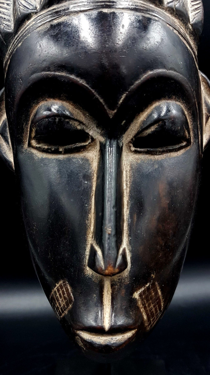 Masque portrait, peuple Baoulé, Côte d'Ivoire 01-photo-6