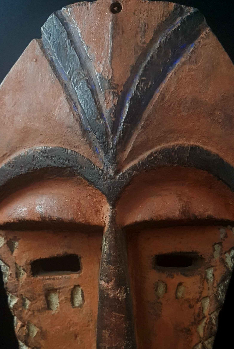 Masque plat, peuple Pende oriental, R.D .C.-photo-3