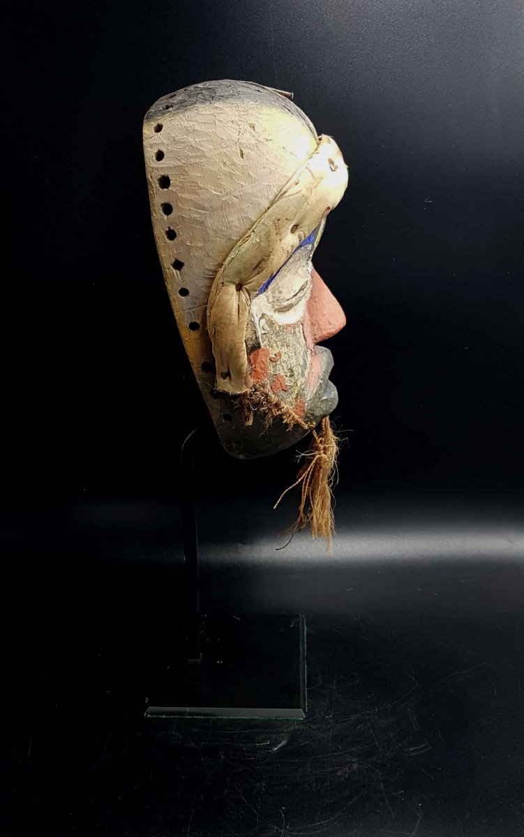 Masque de guerre, peuple Guéré-Wobé, Côte d'Ivoire-photo-3