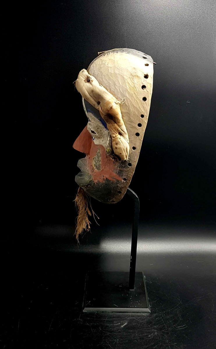 Masque de guerre, peuple Guéré-Wobé, Côte d'Ivoire-photo-1