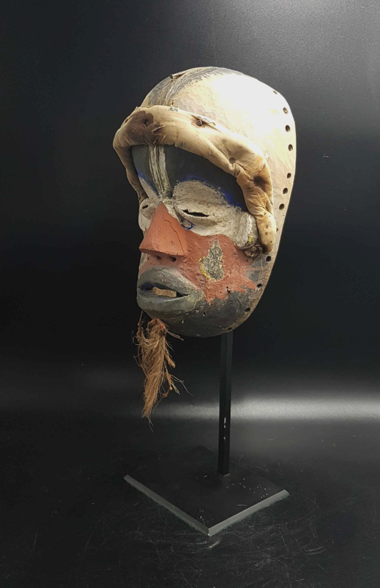 Masque de guerre, peuple Guéré-Wobé, Côte d'Ivoire-photo-2