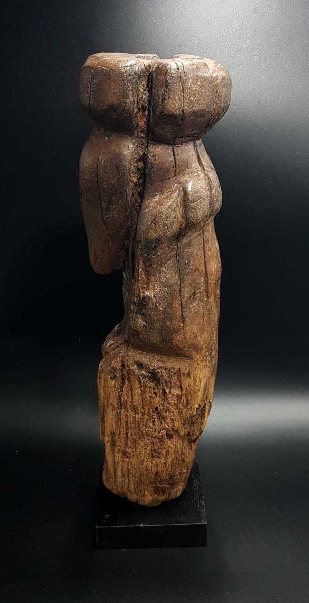 Poteau cultuel, peuple Kusu, R.D.C.-photo-2