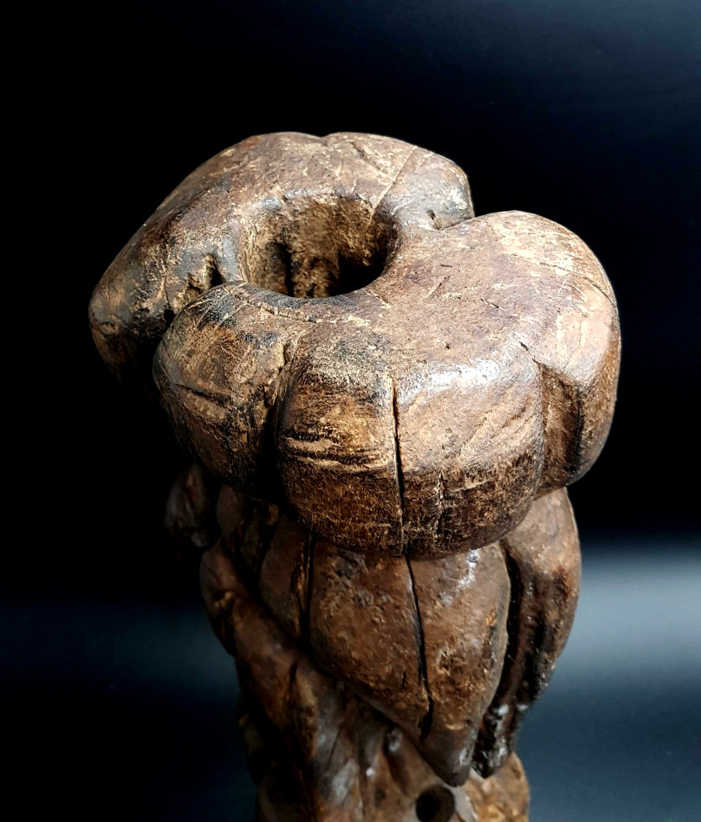 Poteau cultuel, peuple Kusu, R.D.C.-photo-5