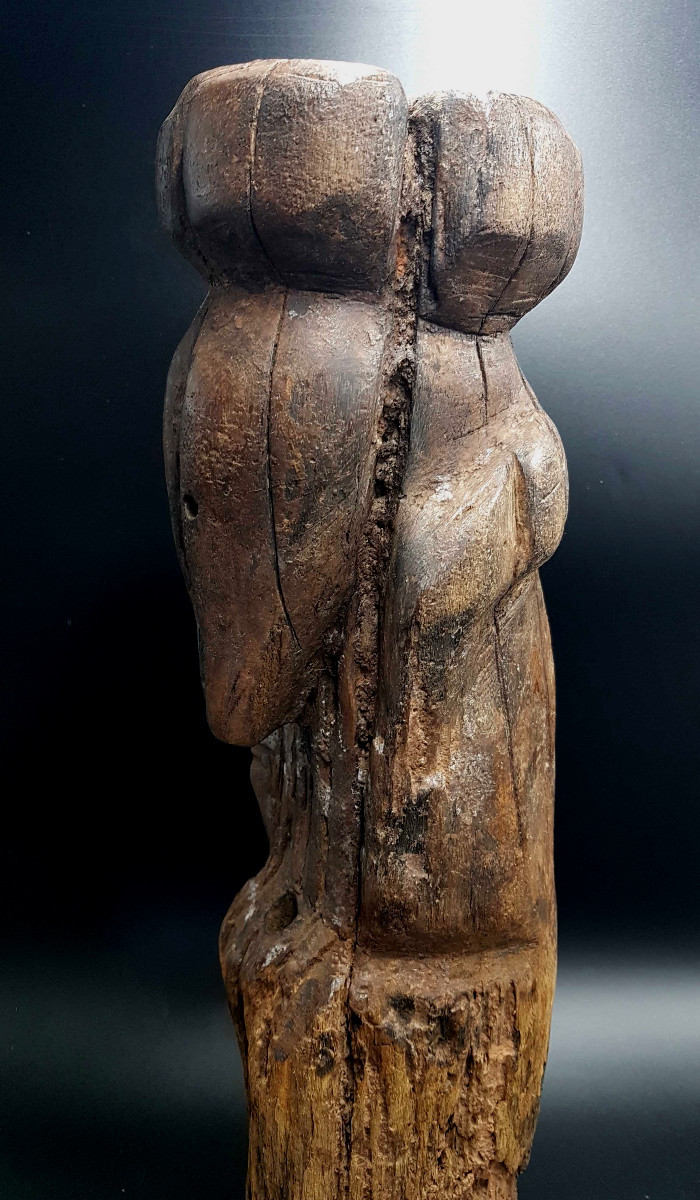 Poteau cultuel, peuple Kusu, R.D.C.-photo-6