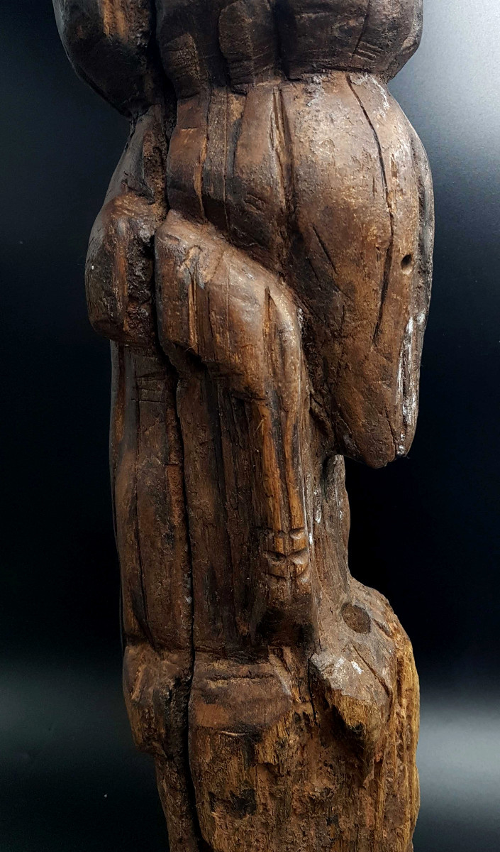Poteau cultuel, peuple Kusu, R.D.C.-photo-7