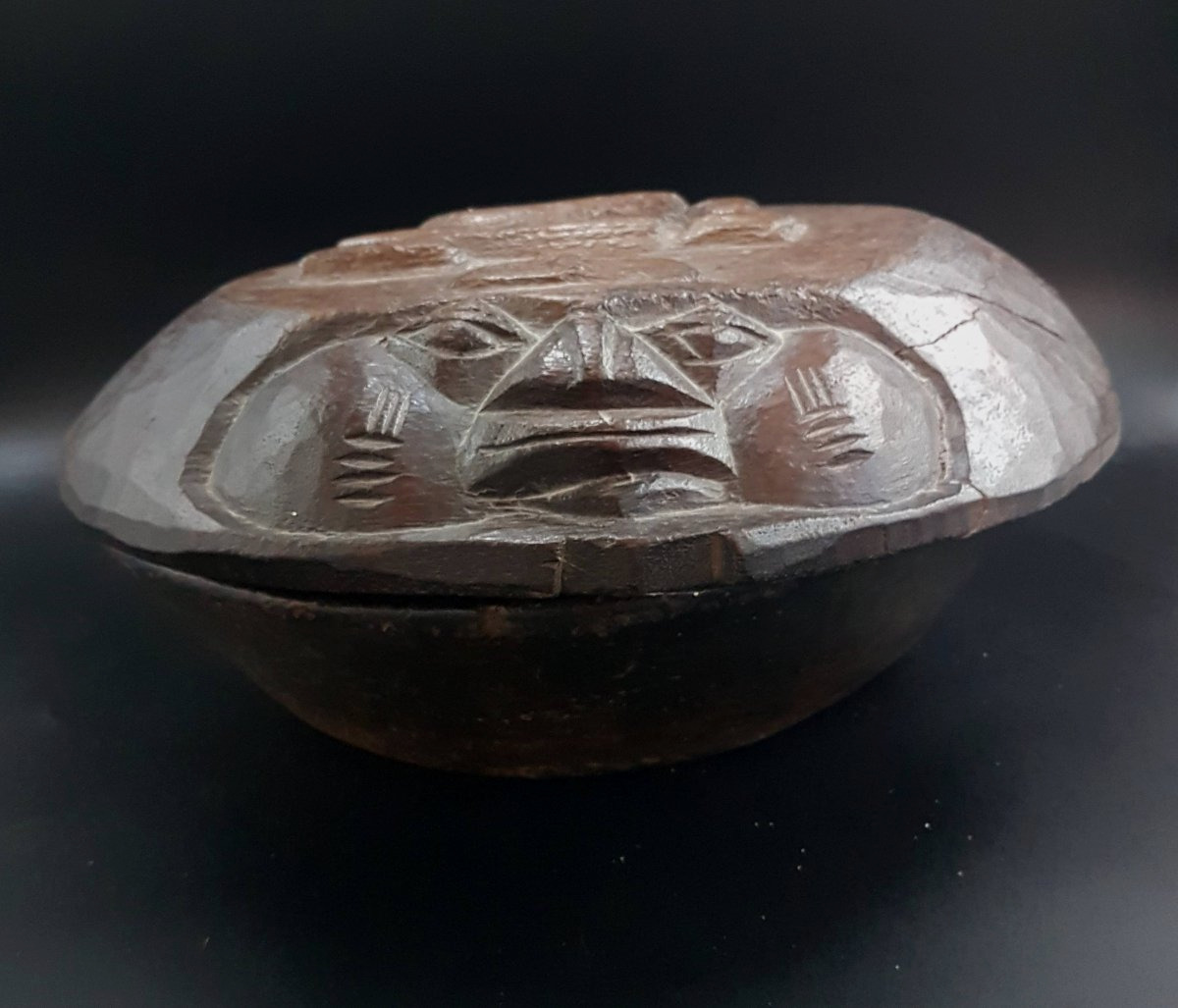 Boite à divination, peuple Owo, Nigeria-photo-3