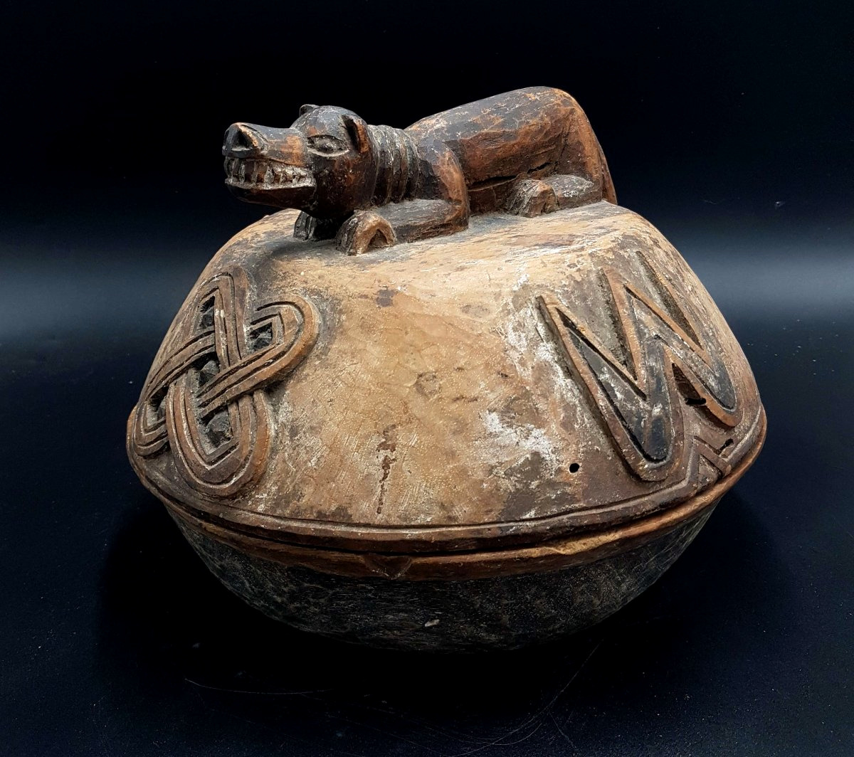 Boîte à Divination "opon Igede Ifa", Yoruba, Nigeria 02-photo-3