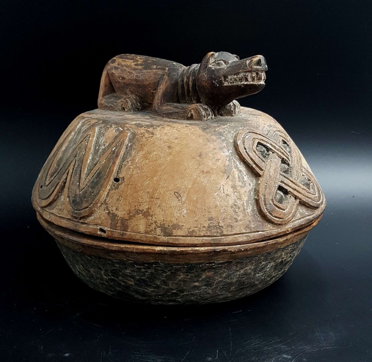 Boîte à Divination "opon Igede Ifa", Yoruba, Nigeria 02-photo-3