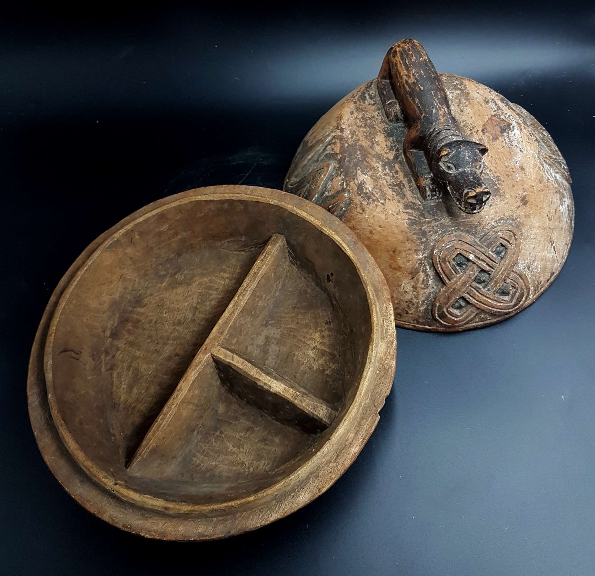 Boîte à Divination "opon Igede Ifa", Yoruba, Nigeria 02-photo-8
