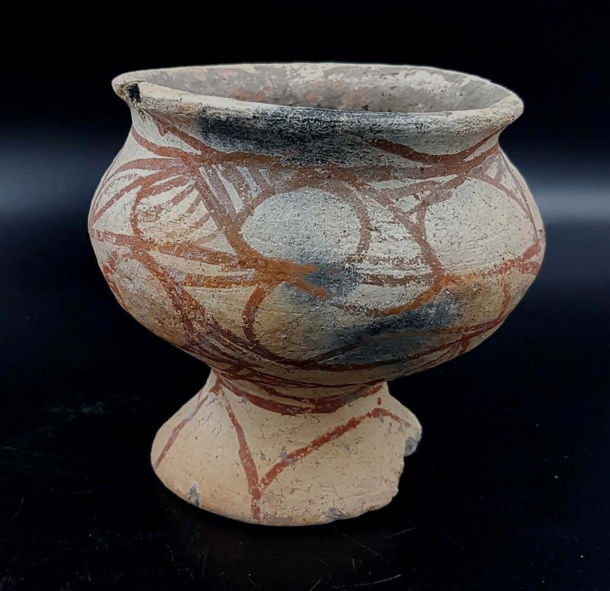 Terracotta Vase, Ban Chiang, Thailand, (-2500, -1000 Bc)-photo-3