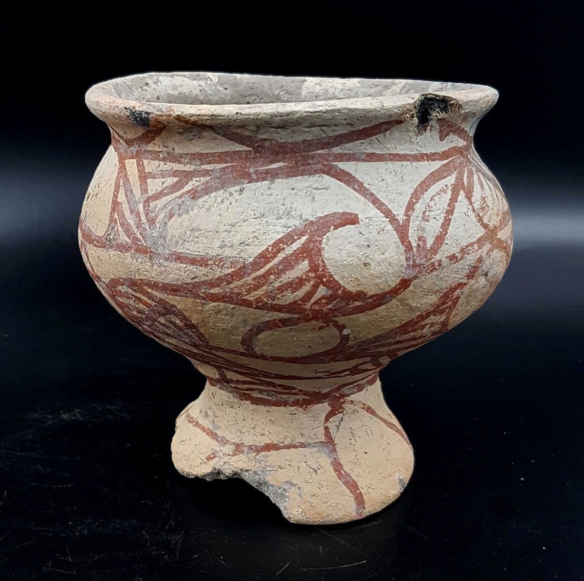 Terracotta Vase, Ban Chiang, Thailand, (-2500, -1000 Bc)-photo-4