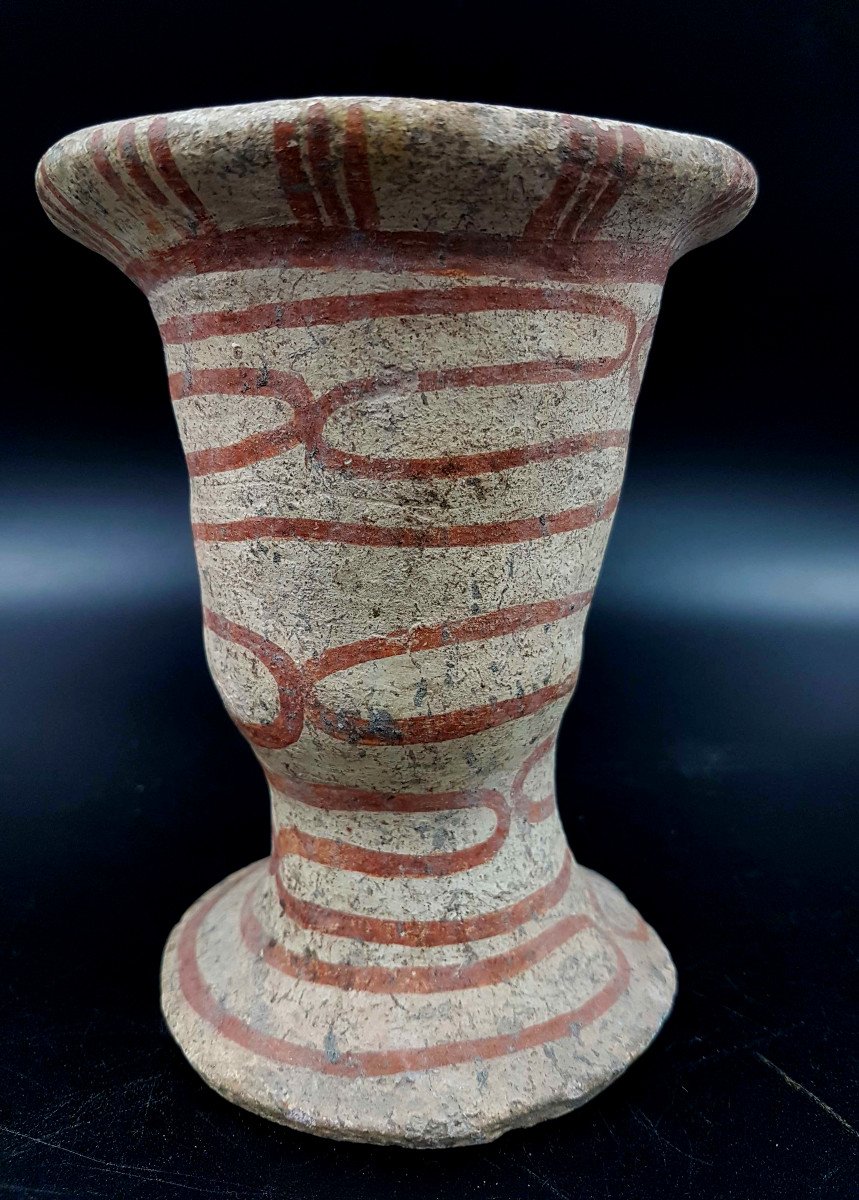 Terracotta Cup, Ban Chiang, Thailand, (-2500, -1000 Bc)-photo-2