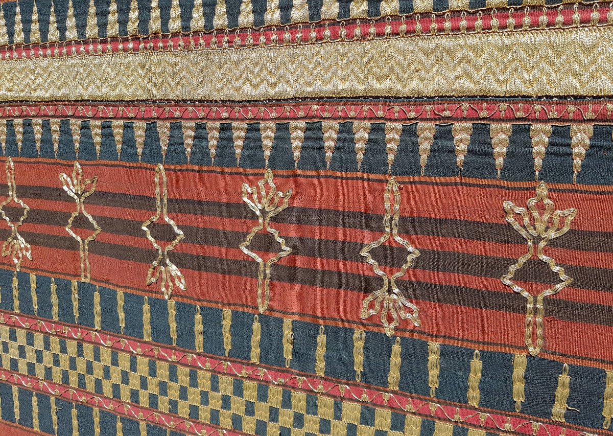 Tapis Sarong de cérémonie, Fin XIX ème, Début XXème Siècle, Sumatra, Indonésie-photo-3