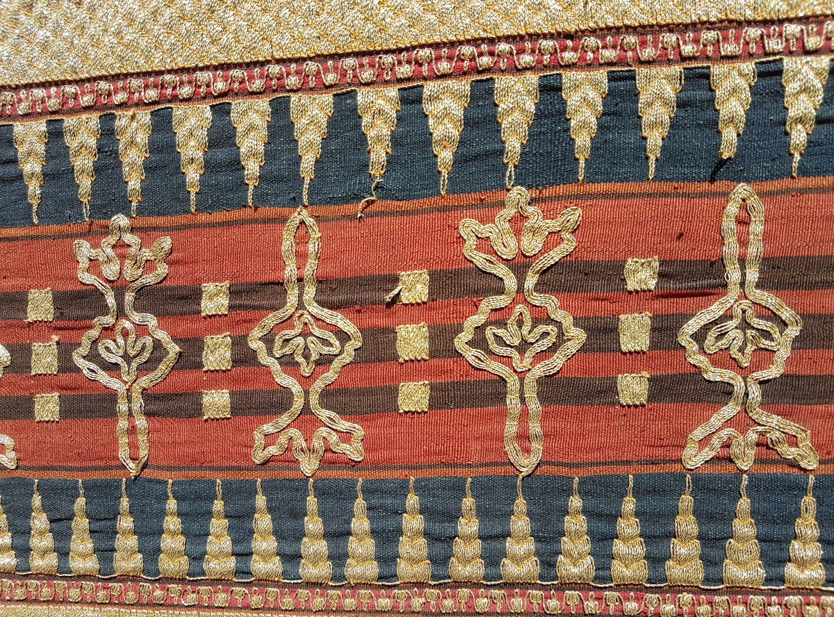 Tapis Sarong de cérémonie, Fin XIX ème, Début XXème Siècle, Sumatra, Indonésie-photo-2