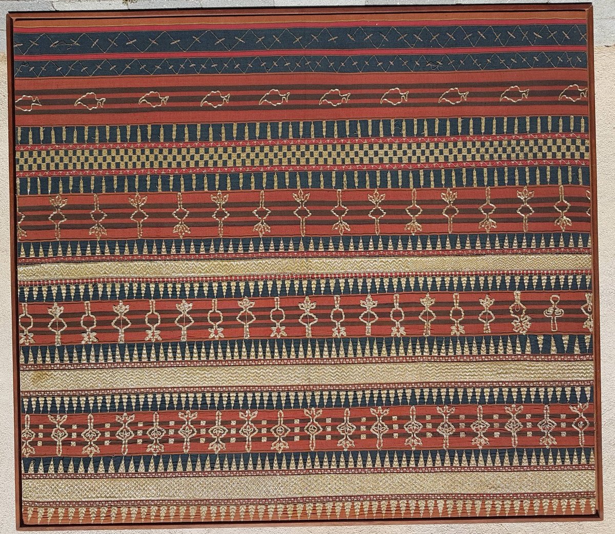 Tapis Sarong de cérémonie, Fin XIX ème, Début XXème Siècle, Sumatra, Indonésie