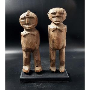 Paire de statues Bateba, Peuple Lobi, Burkina Faso
