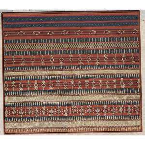 Ceremonial Sarong Rug, Late 19th Century, Early 20th Century, Sumatra, Indonesia