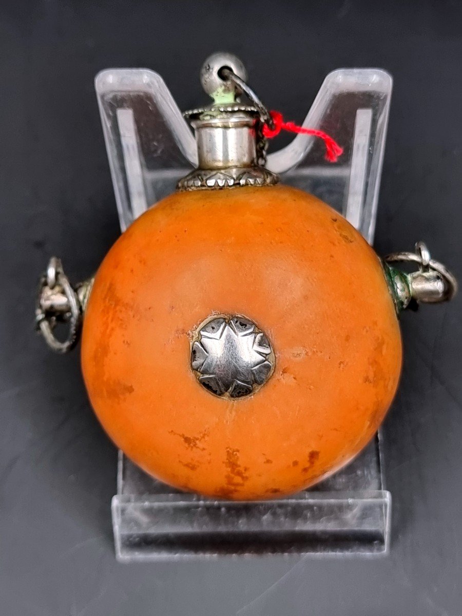 Gourd Or Spray In Coloquinte With Silver Application From The 19th Time, Corsica