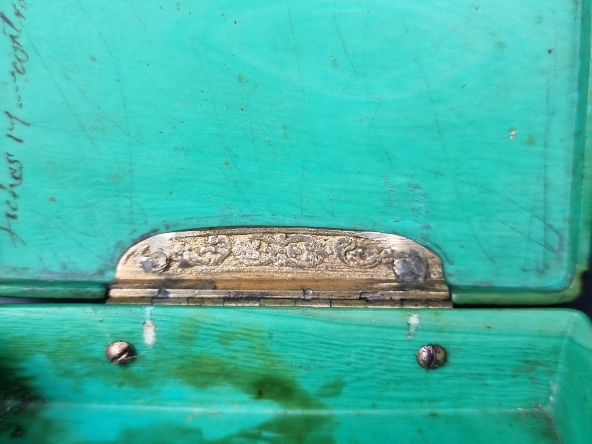 Box Marked 100 Louis, For The Games, Late 17th Century Early 18th Century Brass Hinge-photo-4