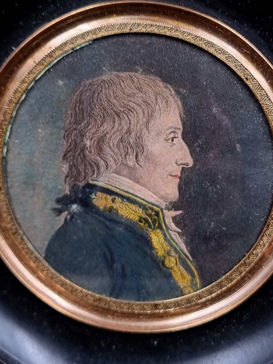 Physionotrace Aquarellé Général Jean Claude Eléonore Le Michaud D’arçon Par Chrétien Avant 1800-photo-3