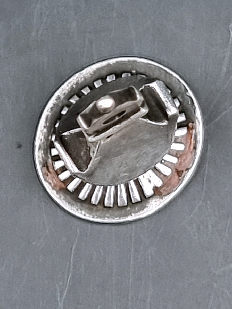 Cachet De Pouce Ou De Chatelaine En Argent Armoiries Furand De Rancé époque XVIIIe Siècle-photo-1