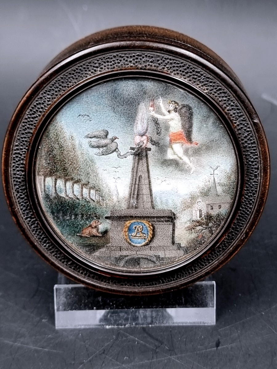 Cupid Box Releasing The Heart And Dove Of Love, The Dog Of Fidelity Watches! 