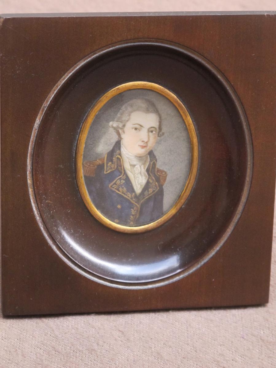 Miniature On Ivory Empire Military In Uniform