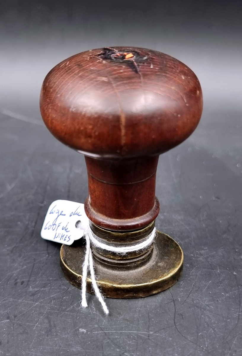 Bronze Seal Of The Masonic Lodge Of Nîmes, Council Of Anonymous Benevolence, Sv Of Nîmes -photo-1