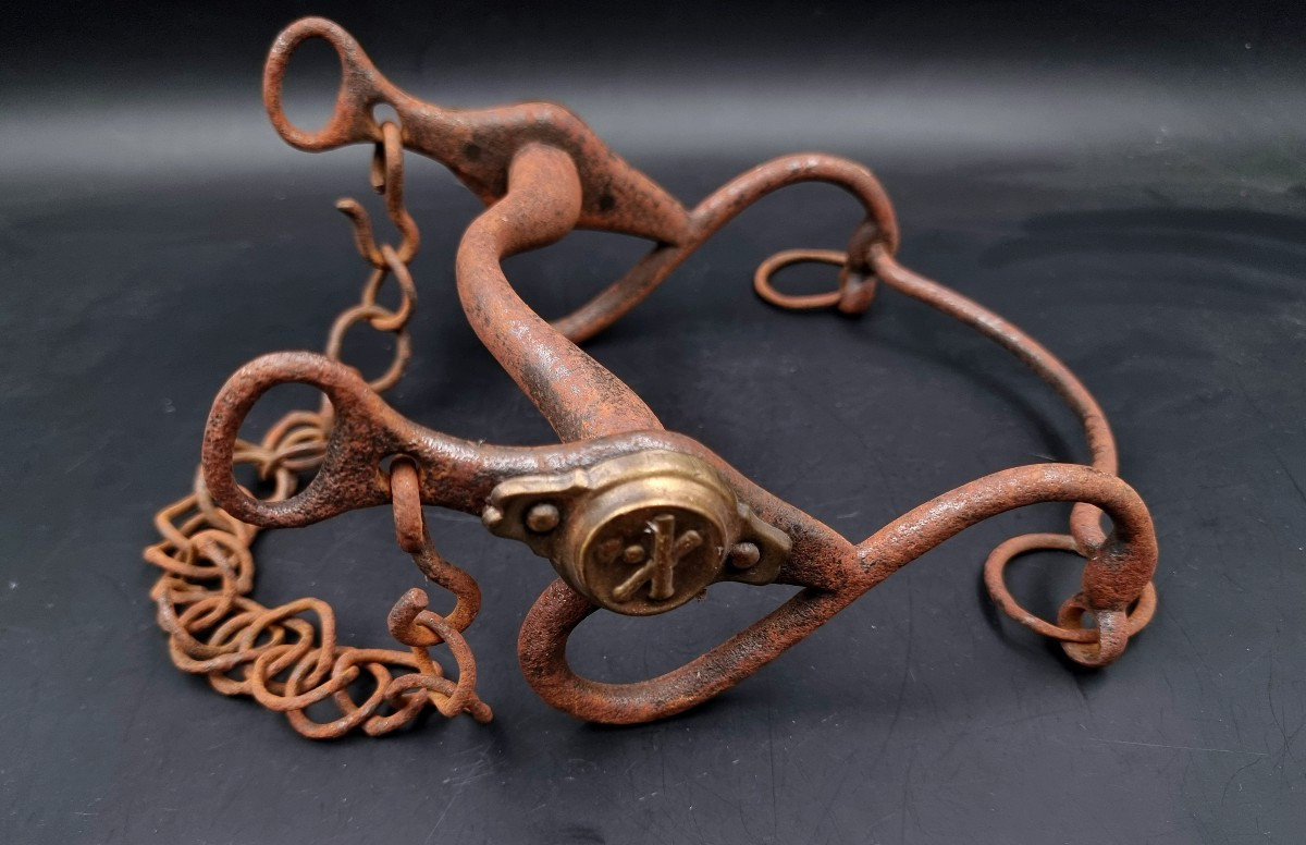 Artillery Bridle Bit Complete With Its Curb Chain, Second Empire Style 