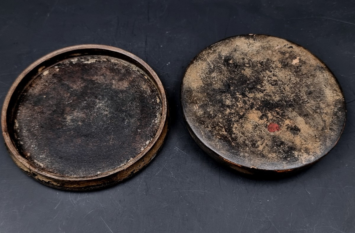 Circular Box Made Of Boiled Cardboard Depicting Napoleon I -photo-4
