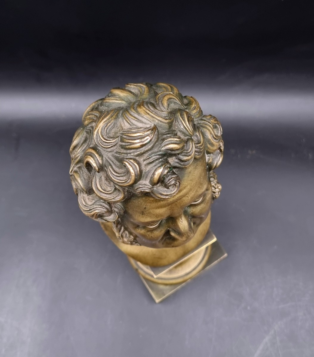 Buste en bronze du roi des Français Louis Philippe époque XIX e siècle -photo-2