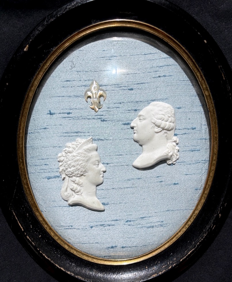 Biscuit-style Profiles Of The French Royal Couple: Queen Marie Antoinette And King Louis XVI