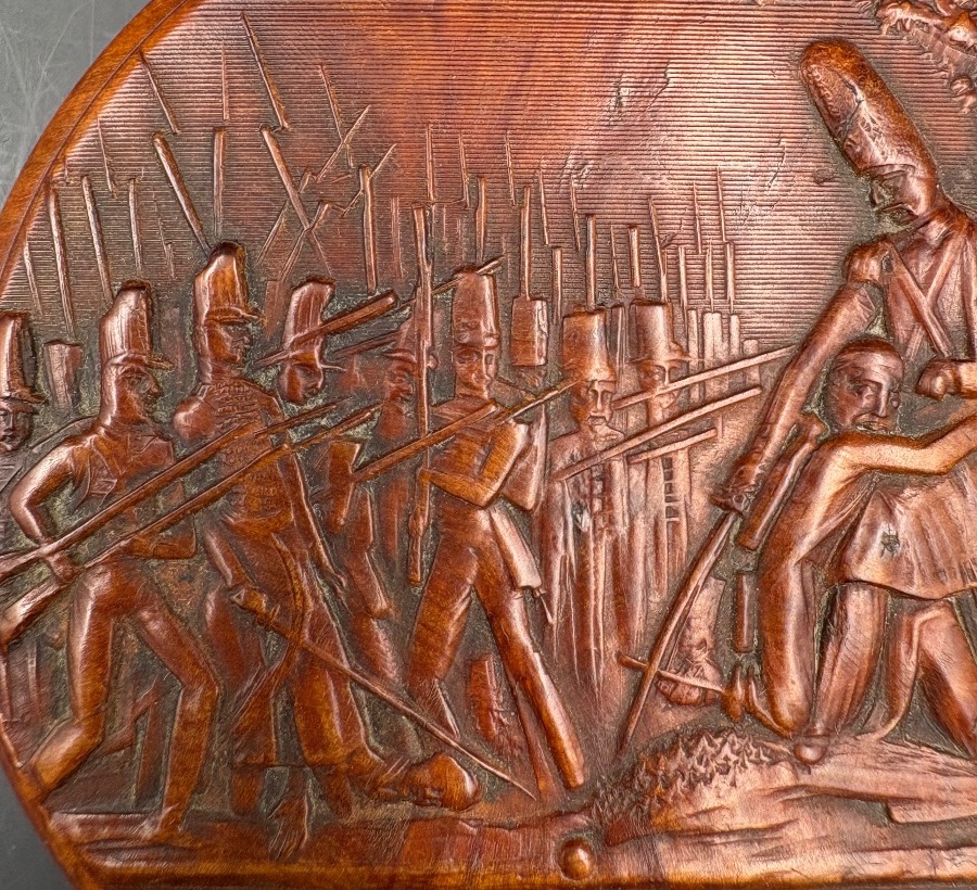 Pressed Wood Box: Battle Of Waterloo, Napoleon—-photo-2