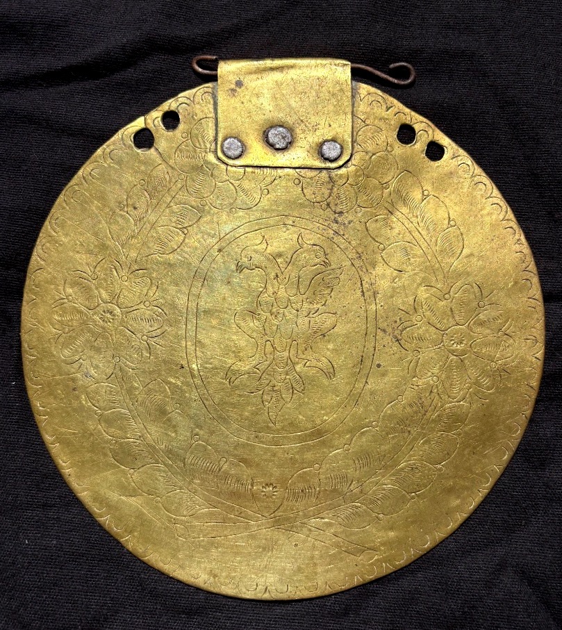 A Mule-riding Plaque Decorated With Heraldic Motifs Featuring The Double-headed Eagle Of The Holy Roman Empire And Flowers  