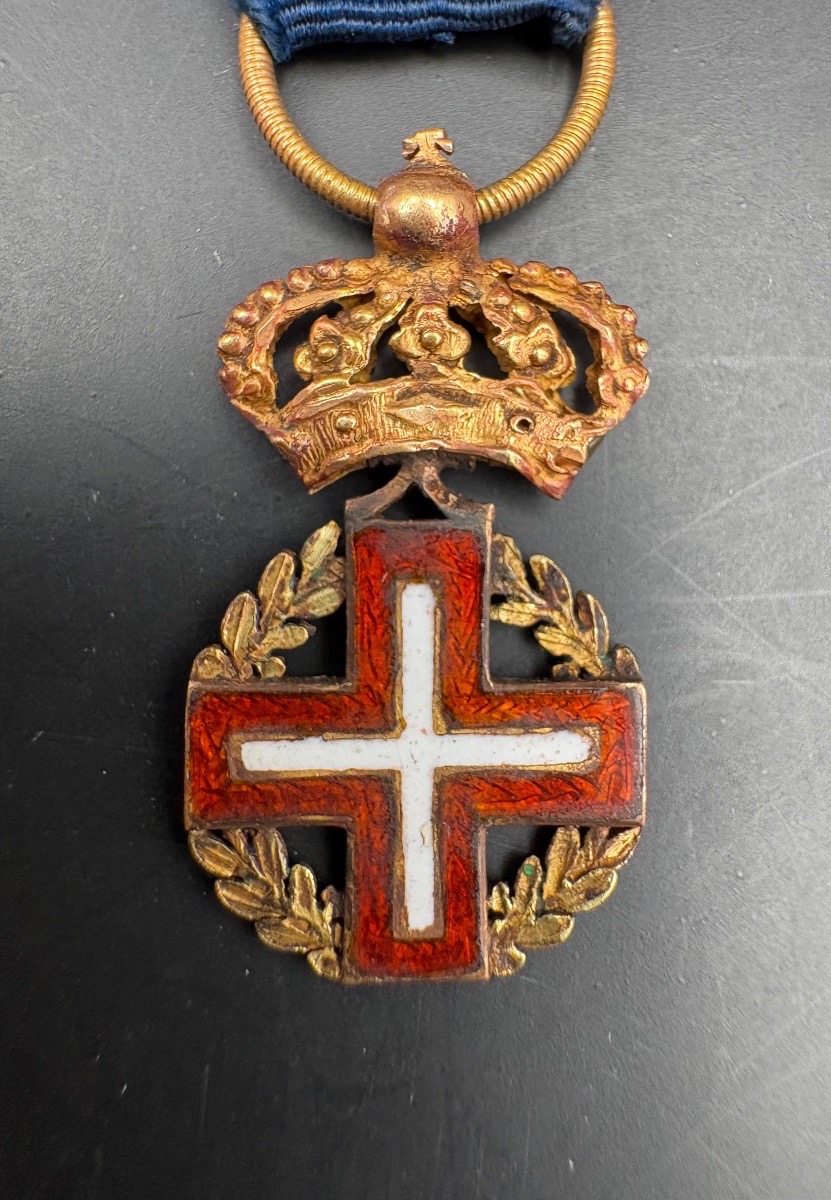 Réduction de la médaille de l'ordre militaire de Savoie 1815-photo-1