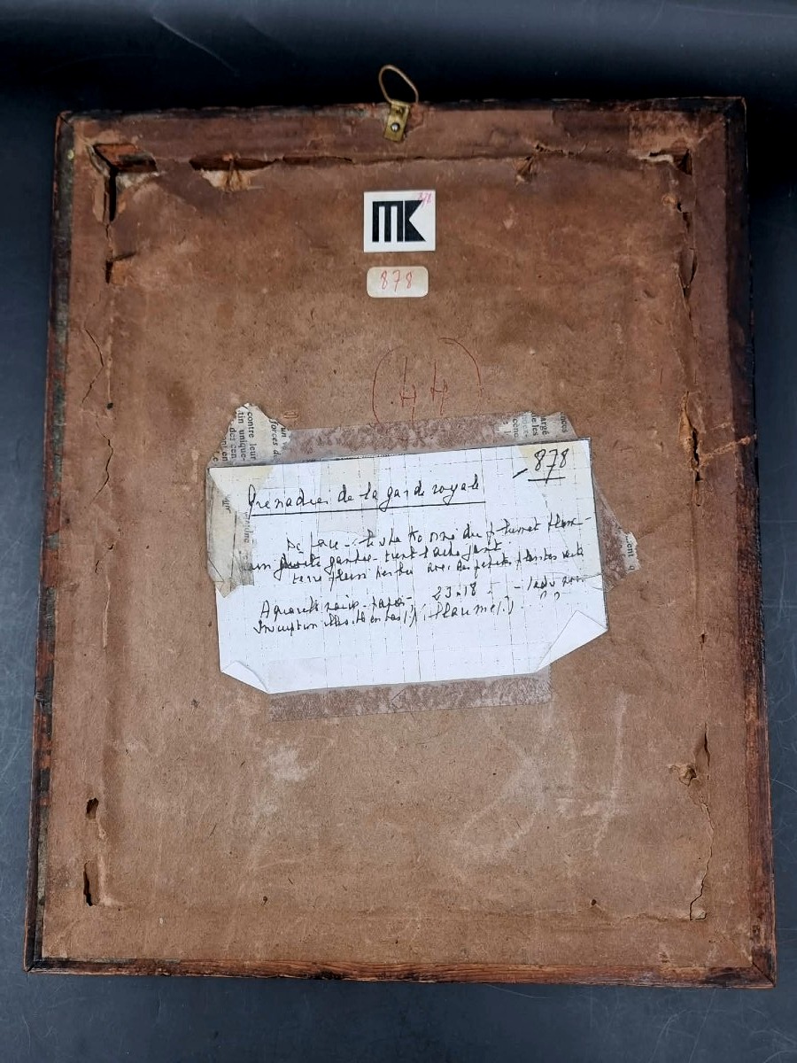 A Royal Guard Grenadier—a Drawing On The Back Of A Letter? -photo-1
