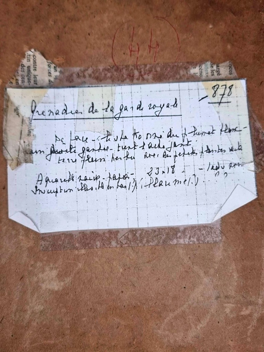 A Royal Guard Grenadier—a Drawing On The Back Of A Letter? -photo-3