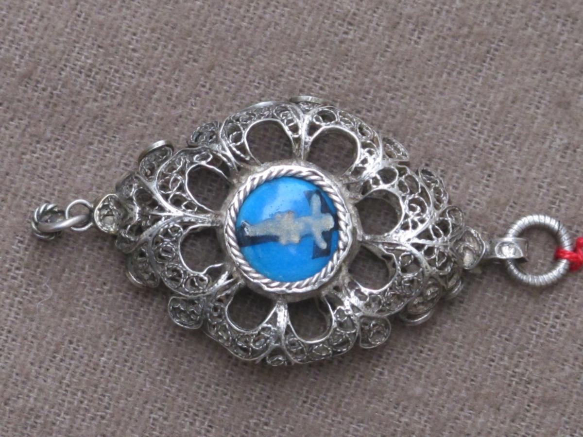 Medallion Silver Cross Pendant-photo-2
