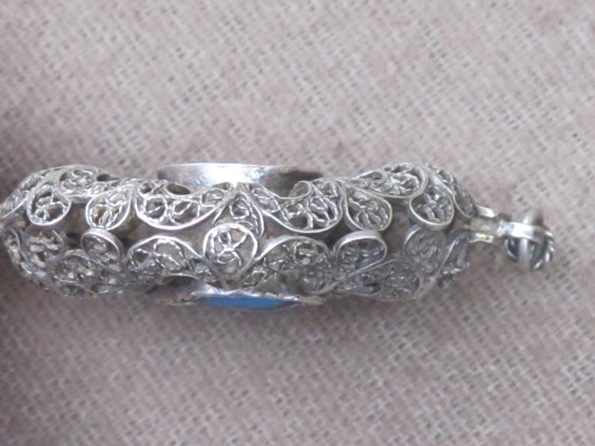Medallion Silver Cross Pendant-photo-2