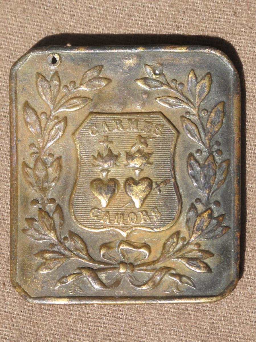 Plaque Buckle Belt Tray Belt Of Cahors Carmelites-photo-3